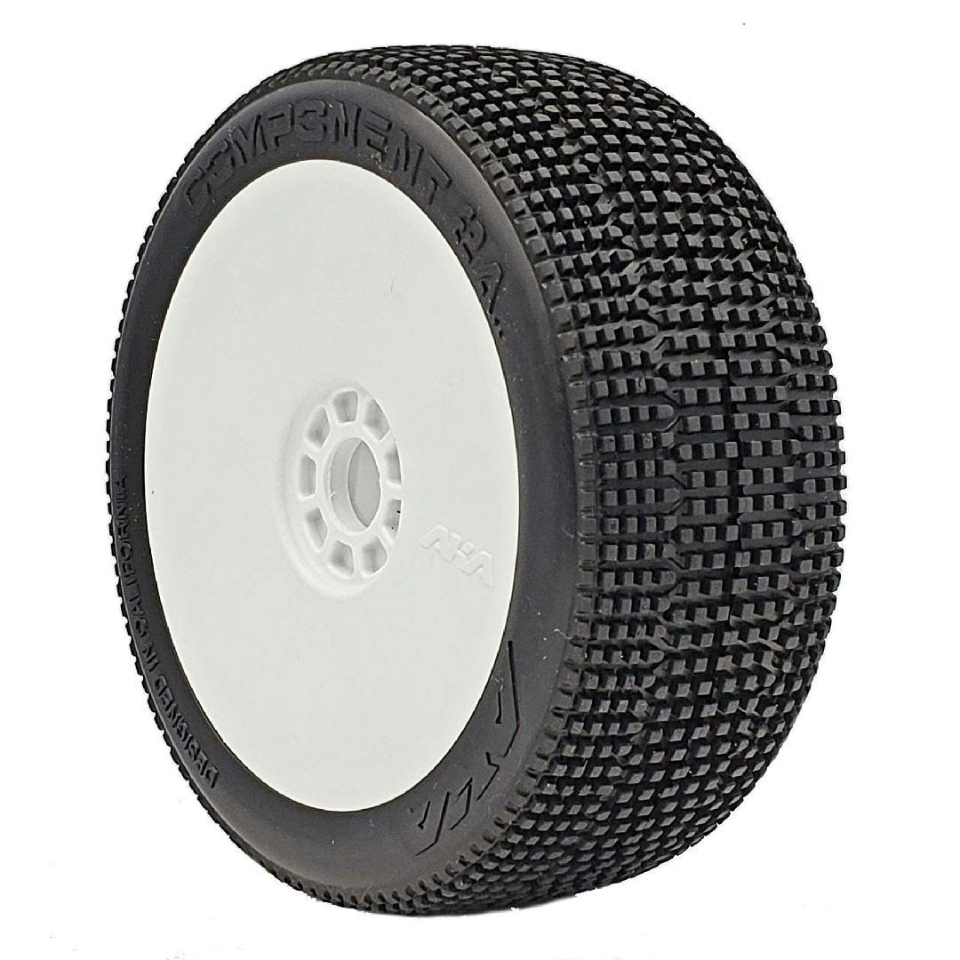 AKA Products 1/8 BUGGY COMPONENT 2AB EVO WHEEL PRMT WHT SLW (2)