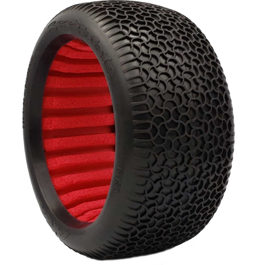 AKA Products 1/8 Truggy EVO Scribble w/RED Inserts, SPRSFTLW(2)