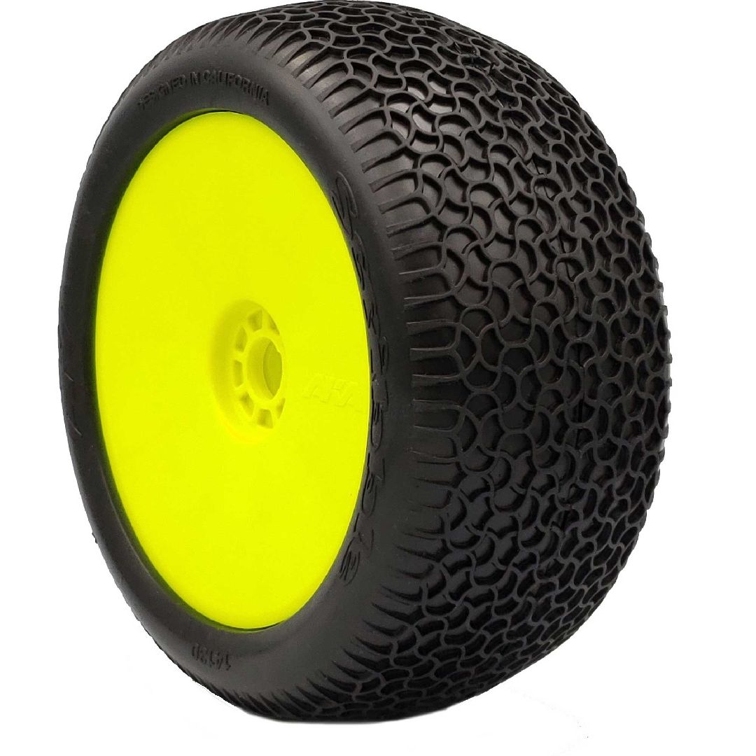 AKA Products 1/8 Truggy EVO Scribble PRMT Yellow, Soft LW (2)