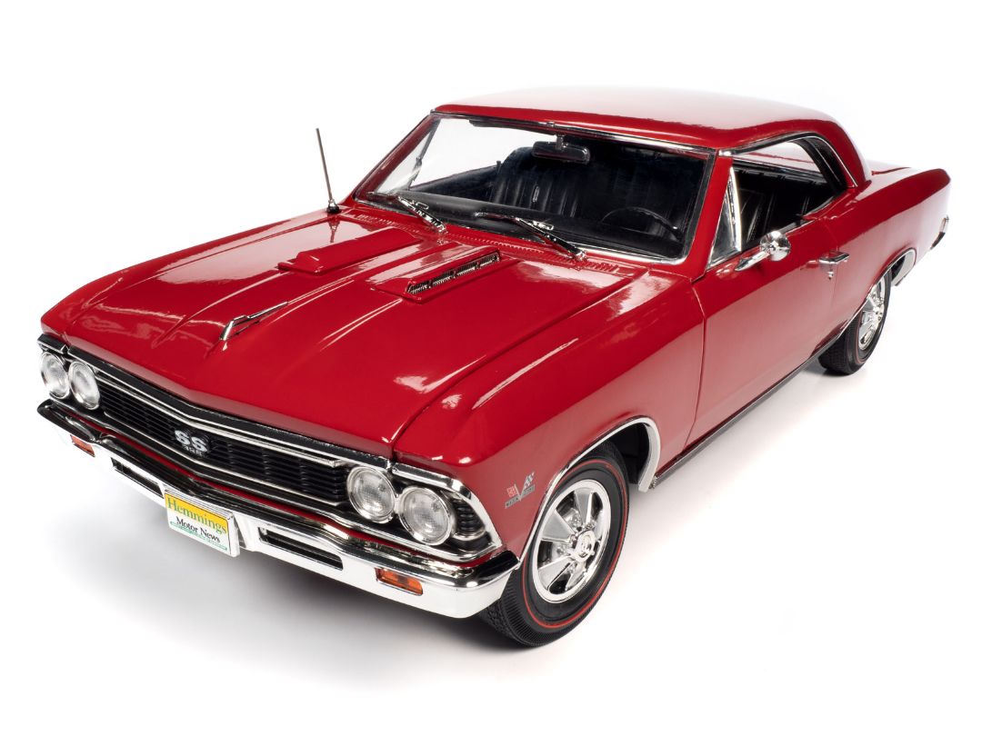American Muscle 1/18 1966 Chevrolet Chevelle SS 396 Hardtop (Hemmings) - Regal Red