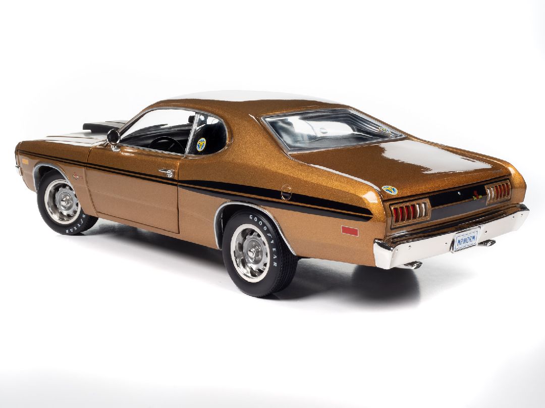 American Muscle 1/18 1972 Dodge Demon GSS (Mr Norms) - GY8 Gold - Click Image to Close