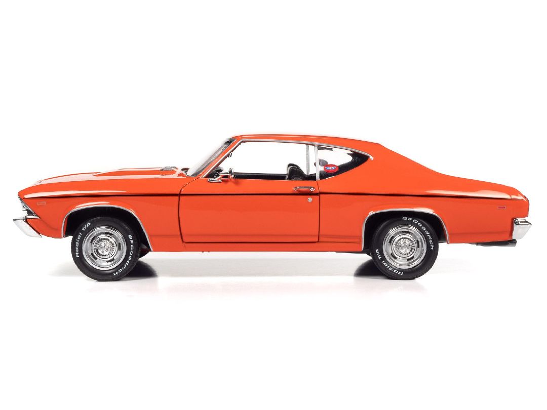 American Muscle 1/18 1969 Chevrolet Chevelle COPO- Monaco Orange - Click Image to Close