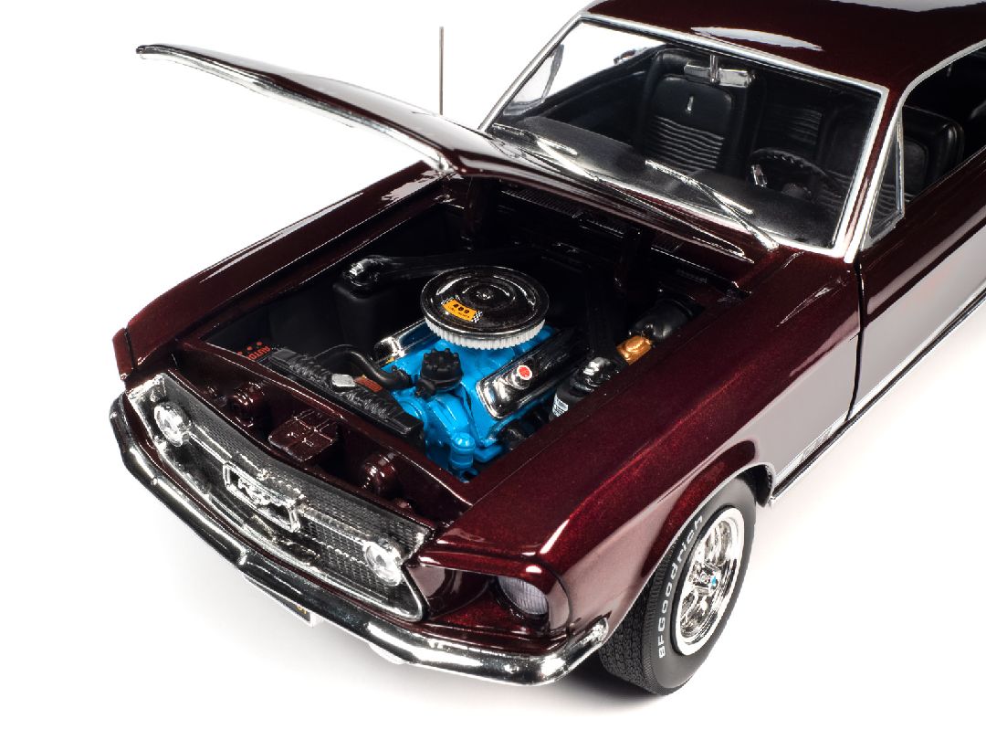 American Muscle 1/18 1967 Ford Mustang 2+2 GT - Vintage Burgundy - Click Image to Close