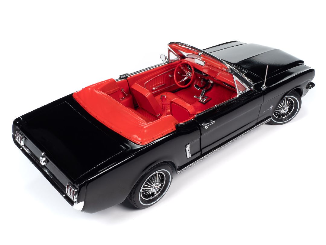 American Muscle 1/18 1964 .5 Ford Mustang Convertible- Raven Blk - Click Image to Close