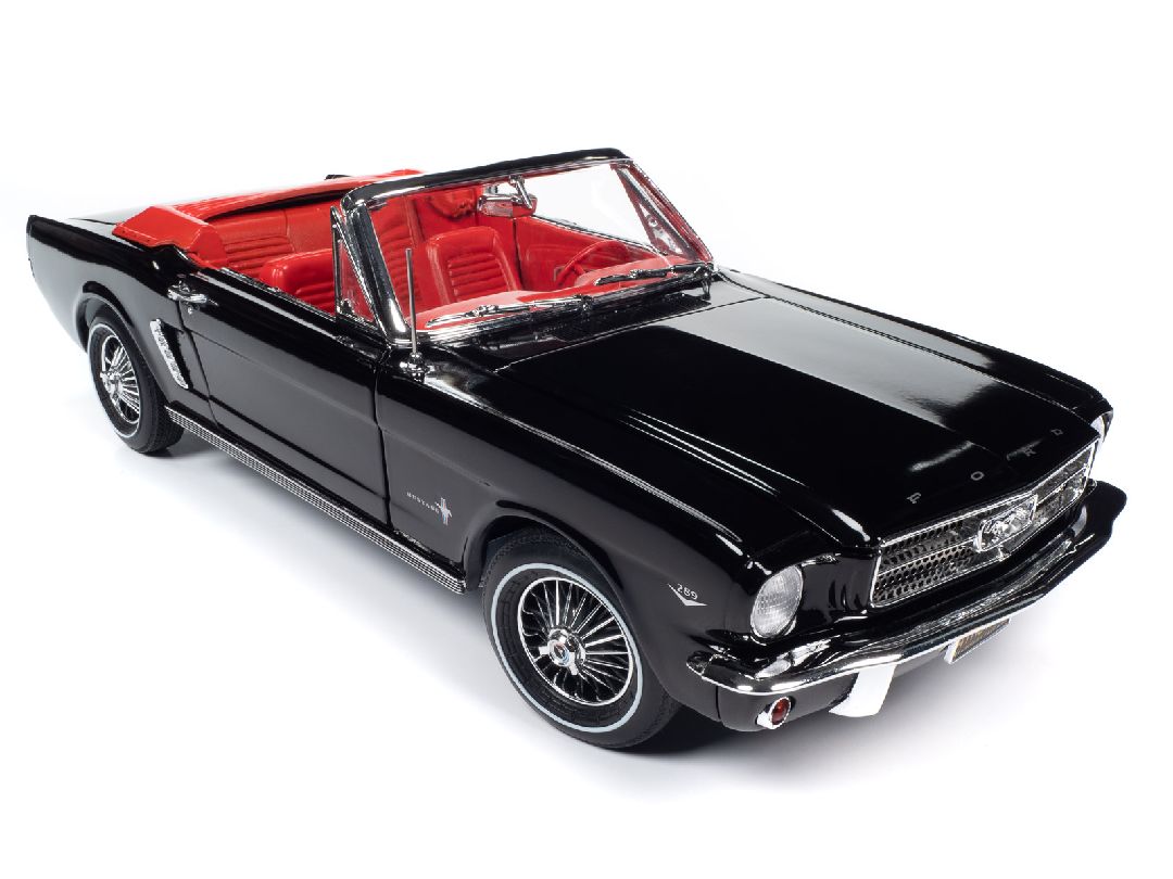 American Muscle 1/18 1964 .5 Ford Mustang Convertible- Raven Blk