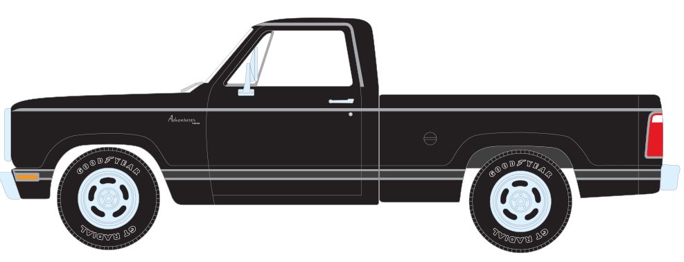 American Muscle 1/18 1979 Dodge SWB Sweptline Pickup - Black