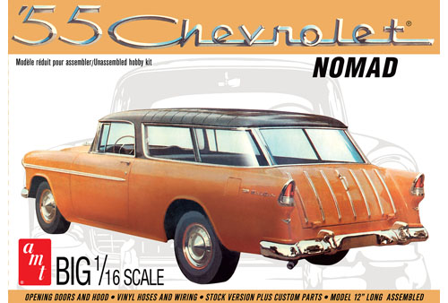 AMT 1955 Chevrolet Nomad 1/16 Model Kit (Level 3) - Click Image to Close