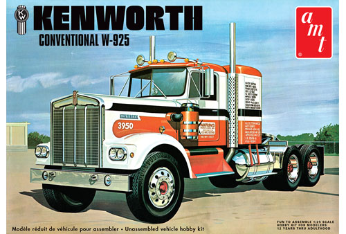 AMT Kenworth W925 Conventional 1/25 Model Kit (Level 3) - Click Image to Close