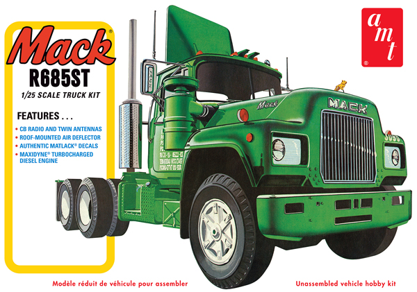 AMT Mack R685ST Semi Tractor 1/25 Model Kit (Level 3) - Click Image to Close