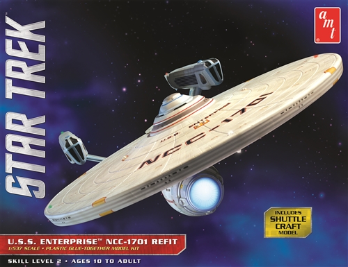 AMT Star Trek USS Enterprise Refit 1/537 Model Kit (Level 2) - Click Image to Close