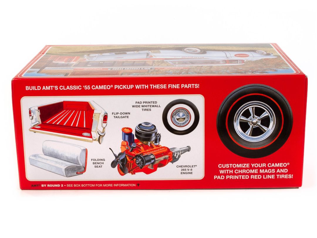 AMT 1955 Chevy Cameo Pickup (Coca-Cola) 1/25 Model Kit - Click Image to Close