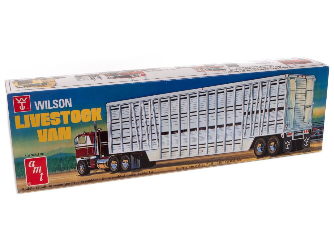 AMT Wilson Livestock Van Trailer 1/25 Model Kit - Click Image to Close