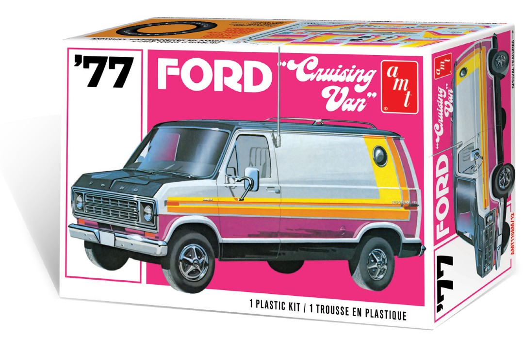 AMT 1977 Ford Cruising Van 1/25 Model Kit (Level 2) - Click Image to Close