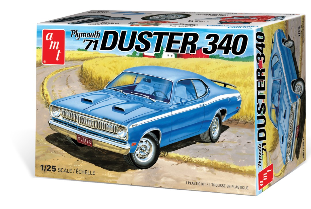 AMT 1971 Plymouth Duster 340 1/25 Model Kit (Level 2) - Click Image to Close