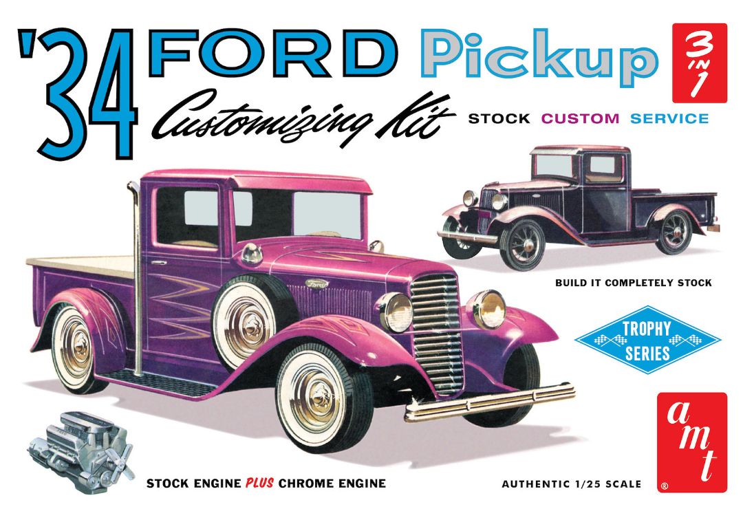 AMT 1934 Ford Pickup 1/25 Model Kit (Level 2)