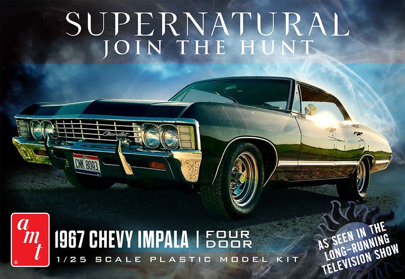 AMT 1967 Chevy Impala 4-Door Supernatural 1/25 Model Kit Level 2 - Click Image to Close