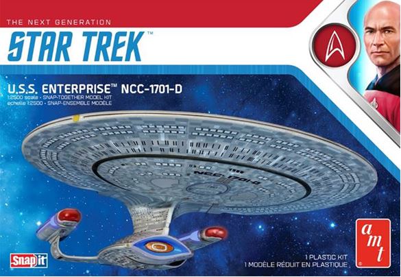 AMT Star Trek U.S.S. Enterprise-D (Snap) 2T 1/2500 (Level 2) - Click Image to Close