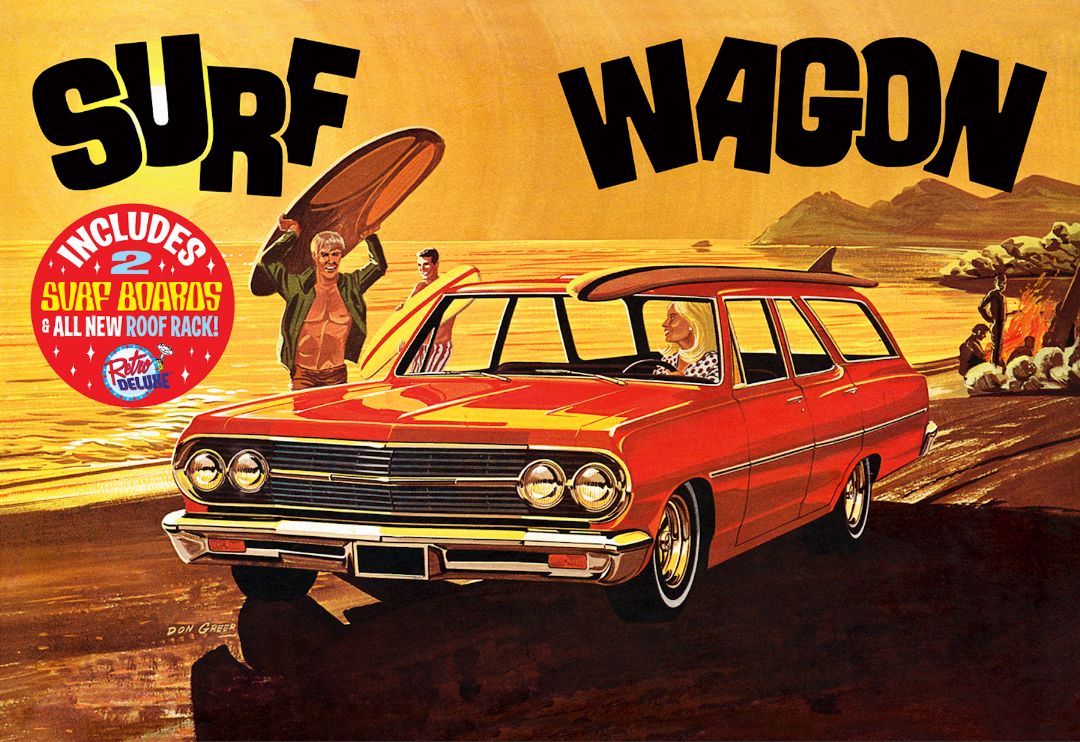 AMT 1965 Chevelle "Surf Wagon" 1/25 Model Kit (Level 2) - Click Image to Close