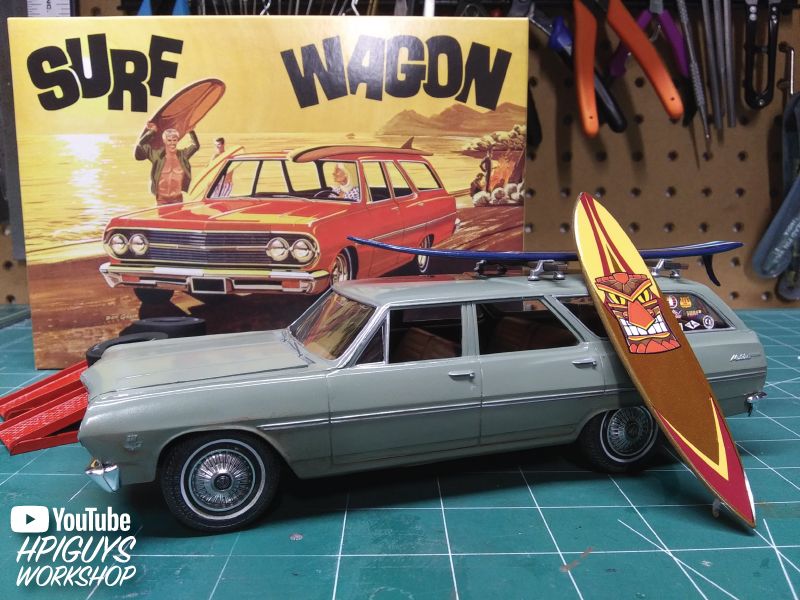 AMT 1965 Chevelle "Surf Wagon" 1/25 Model Kit (Level 2) - Click Image to Close