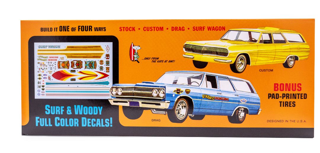 AMT 1965 Chevelle "Surf Wagon" 1/25 Model Kit (Level 2) - Click Image to Close