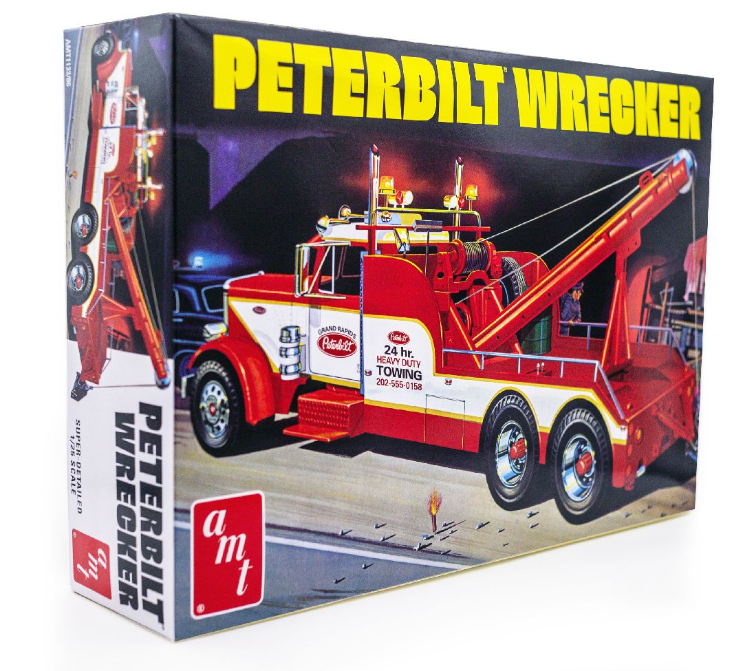 AMT Peterbilt 359 Wrecker 1/25 Model Kit (Level 3) - Click Image to Close