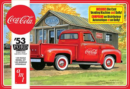 AMT 1953 Ford Pickup (Coca-Cola) 1/25 Model Kit (Level 3)