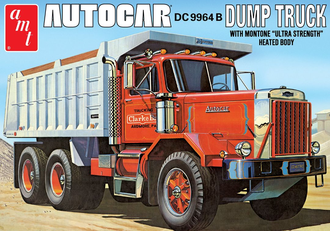AMT Autocar Dump Truck 1/25 Model Kit (Level 3) - Click Image to Close