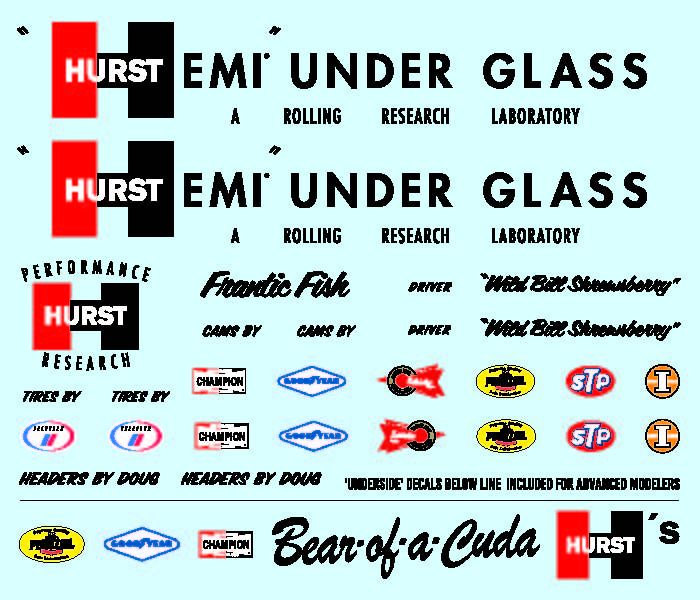 AMT 1966 Plymouth Barracuda "Hemi Under Glass" 1/25 Model Kit