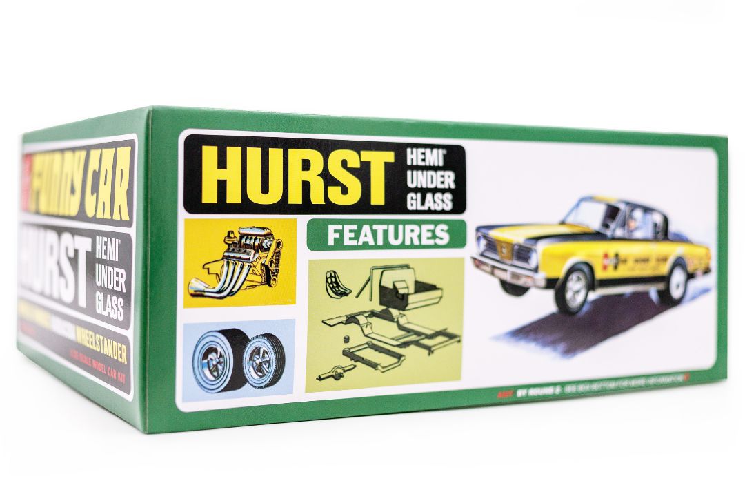 AMT 1966 Plymouth Barracuda "Hemi Under Glass" 1/25 Model Kit - Click Image to Close