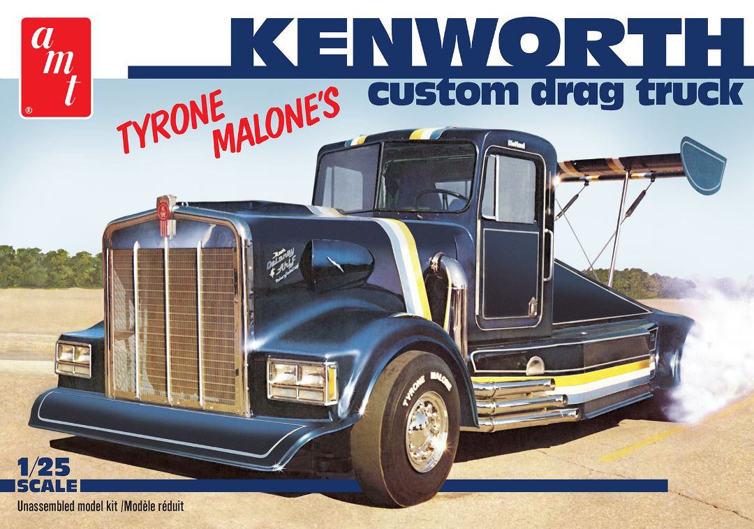 AMT Kenworth Custom Drag Truck (Tyrone Malone) 1/25 Model Kit - Click Image to Close