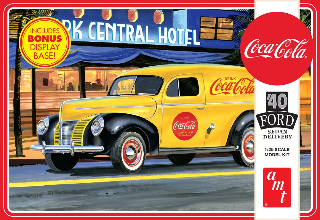 AMT 1940 Ford Sedan Delivery (Coca-Cola) 1/25 Model Kit (Level - Click Image to Close