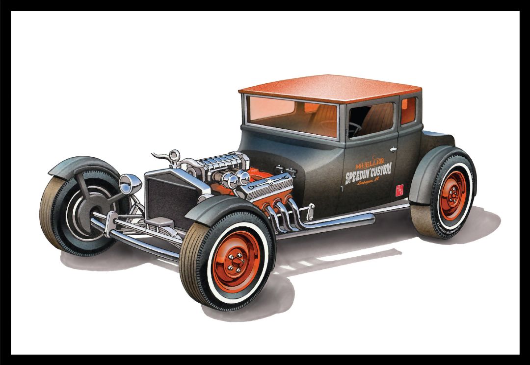 AMT 1925 Ford T "Chopped" 1/25 Model Kit (Level 2) - Click Image to Close