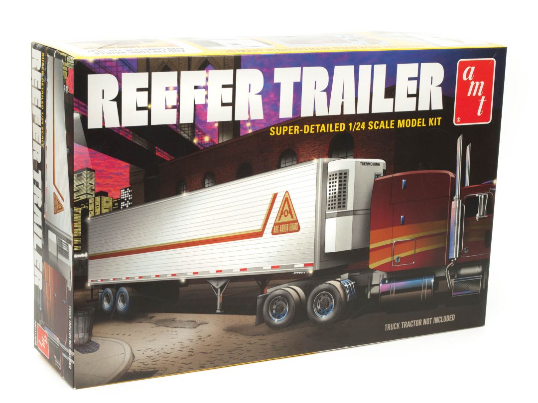 AMT Reefer Semi Trailer 1/24 Model Kit (Level 3) - Click Image to Close