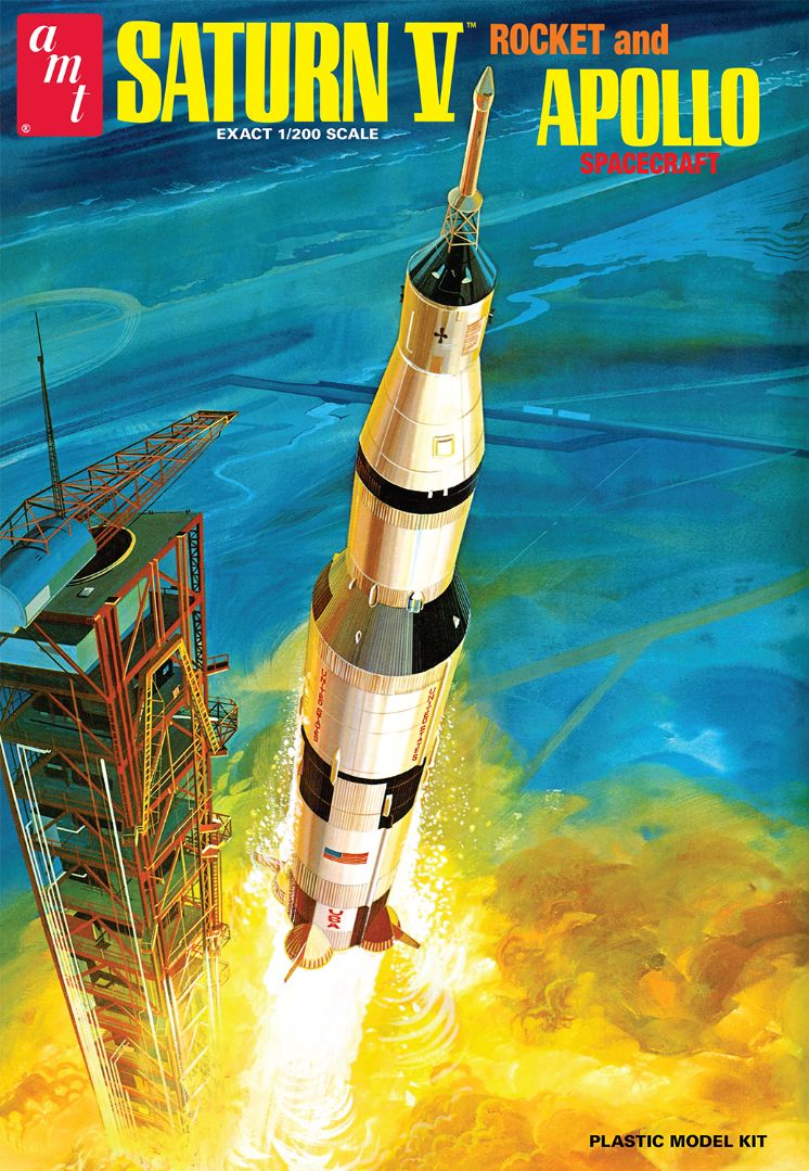 AMT Saturn V Rocket 1/200 Model Kit (Level 2) - Click Image to Close