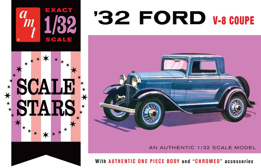 AMT 1932 Ford Scale Stars 1/32 Model Kit (Level 2)