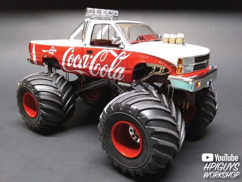 AMT 1988 Chevy Silverado Monster Truck (Coca-Cola) 1/25 Model - Click Image to Close