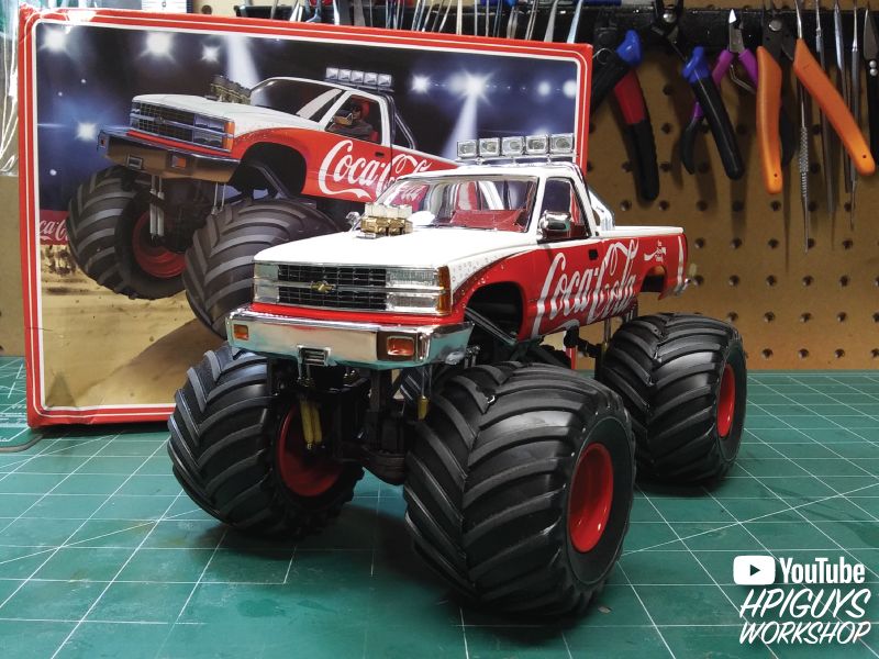 AMT 1988 Chevy Silverado Monster Truck (Coca-Cola) 1/25 Model - Click Image to Close