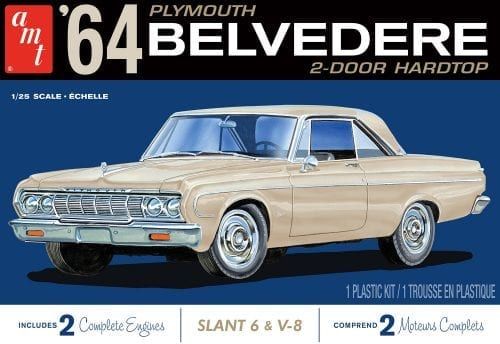 AMT 1964 Plymouth Belvedere (w/Straight 6 Engine) 1/25 Model Kit