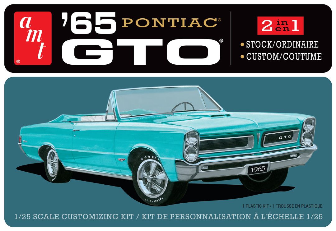 AMT 1965 Pontiac GTO 2T 1/25 Model Kit (Level 2) - Click Image to Close