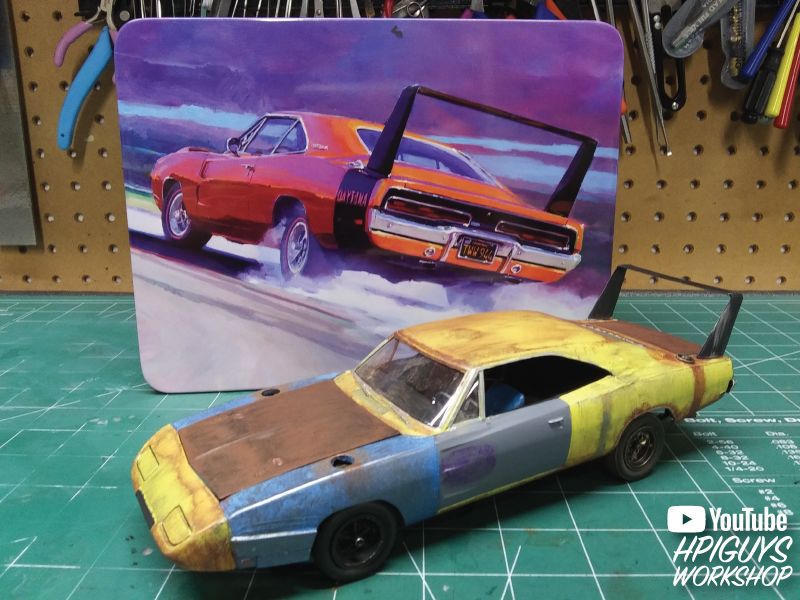 AMT 1969 Dodge Charger Daytona (USPS Stamp Series Collector Tin) - Click Image to Close