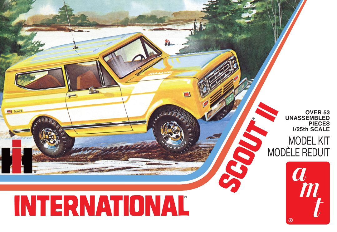 AMT 1977 International Harvester Scout II 1/25 Model Kit (Lvl 2)