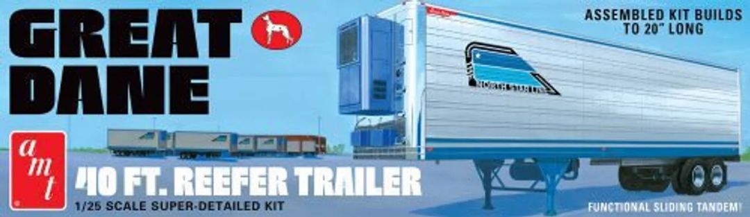 AMT Great Dane 40' Reefer Trailer (Coors) 1/25 Model Kit (Lvl 2) - Click Image to Close