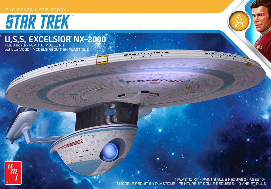 AMT Star Trek U.S.S. Excelsior 1/1000 Model Kit (Level 2)