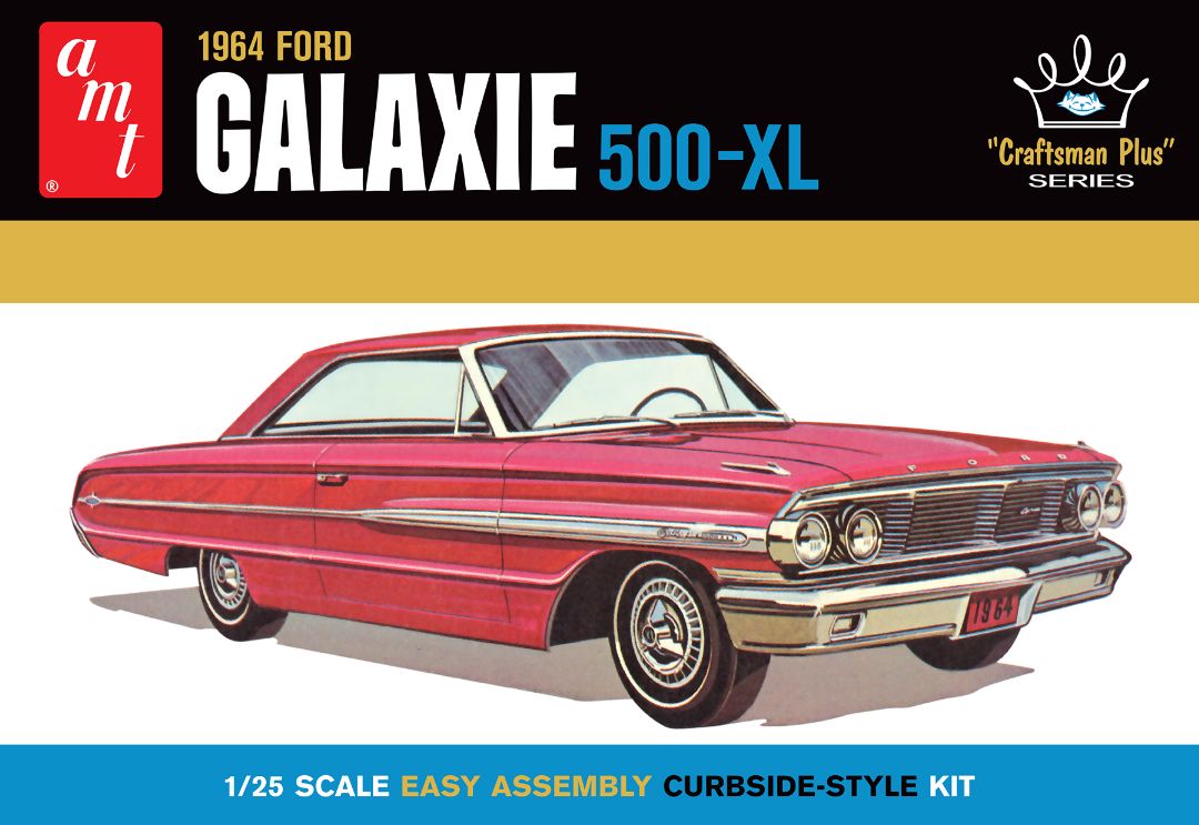 AMT 1964 Ford Galaxie "Craftsman Plus Series" 1/25 Model Kit - Click Image to Close