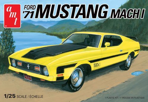 AMT 1971 Ford Mustang Mach I 1/25 Model Kit (Level 2) - Click Image to Close