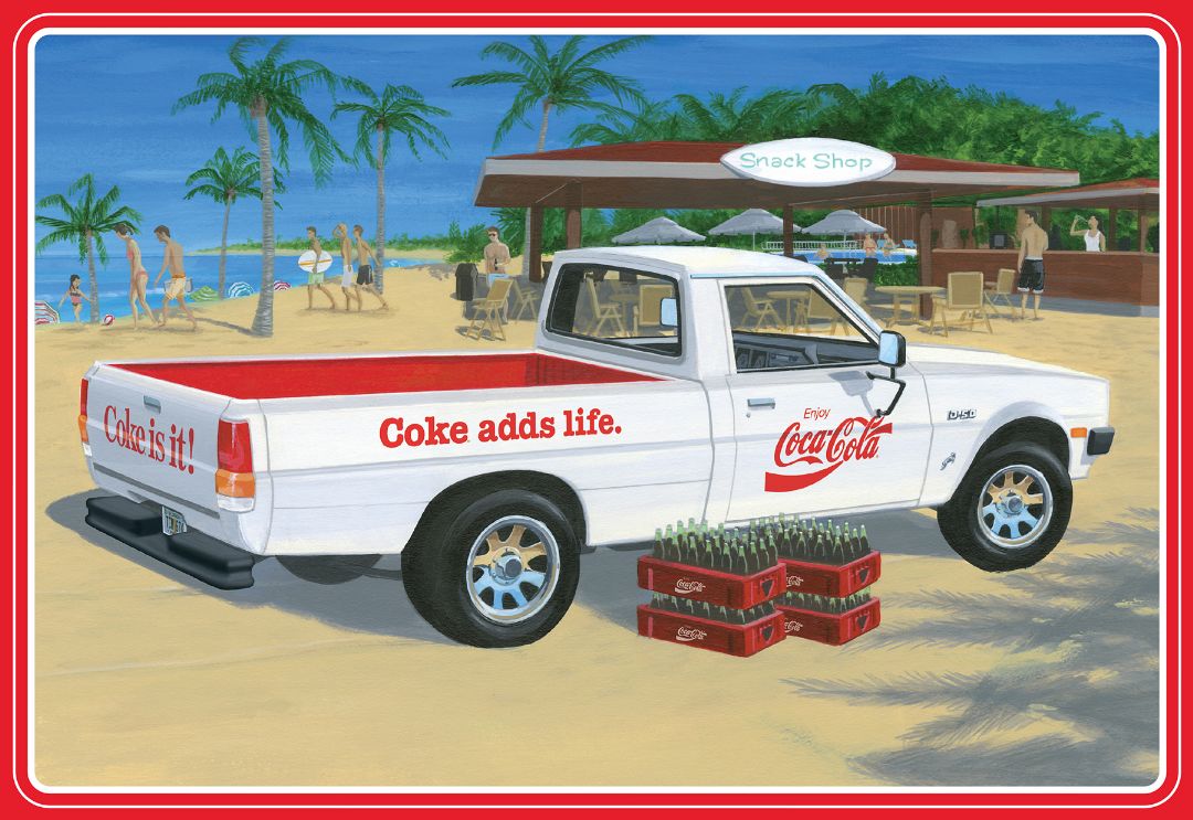 AMT 1/25 Scale 1982 Dodge Ram D-50 Pickup Coke - Click Image to Close