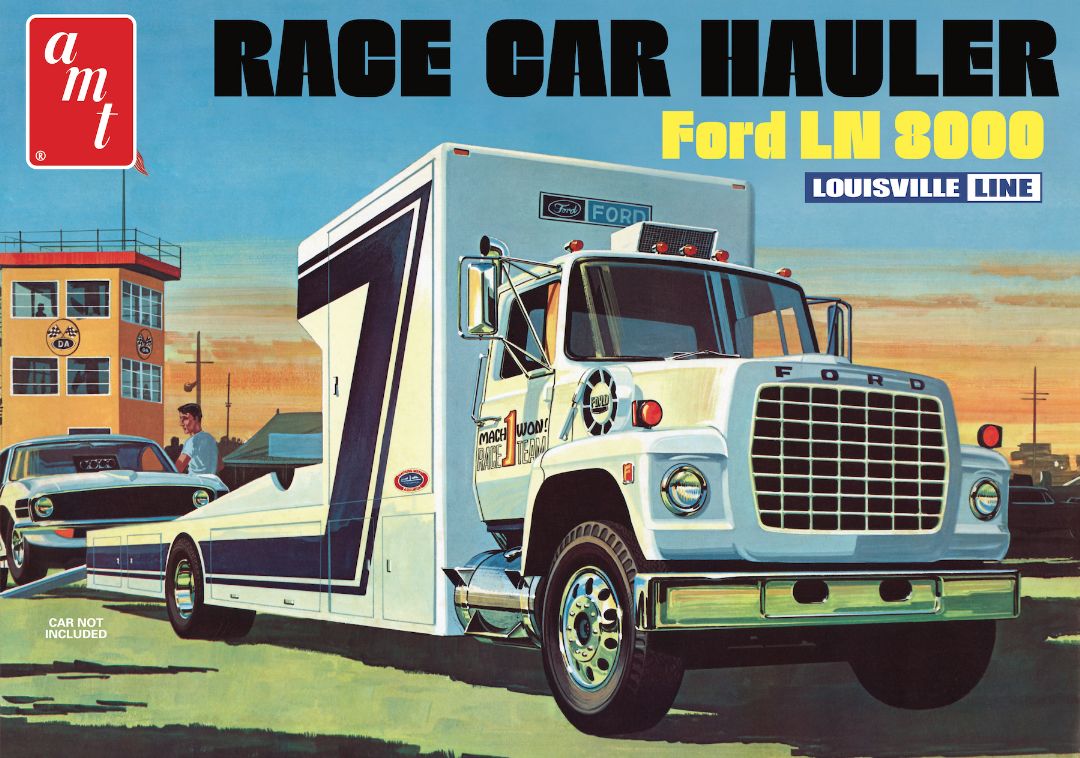 AMT Ford LN 8000 Race Car Hauler 1/25 (Level 3)