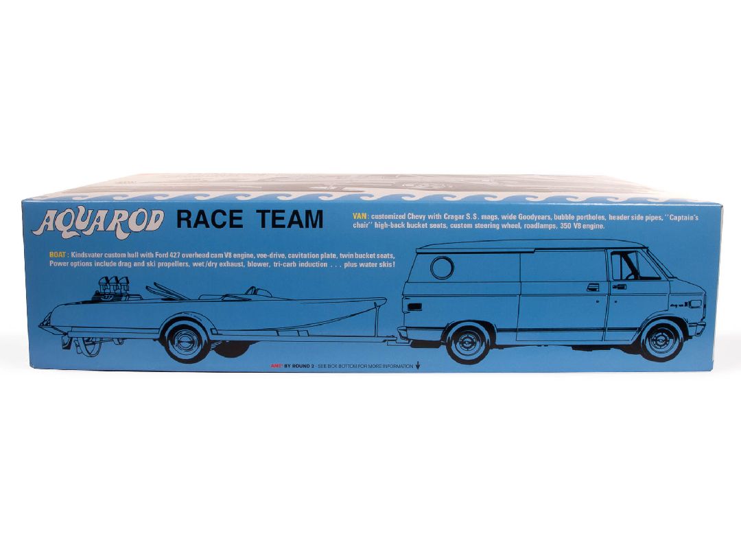 AMT 1/25 Aqua Rod Race Team 1975 Chevy Van, Race Boat & Trailer