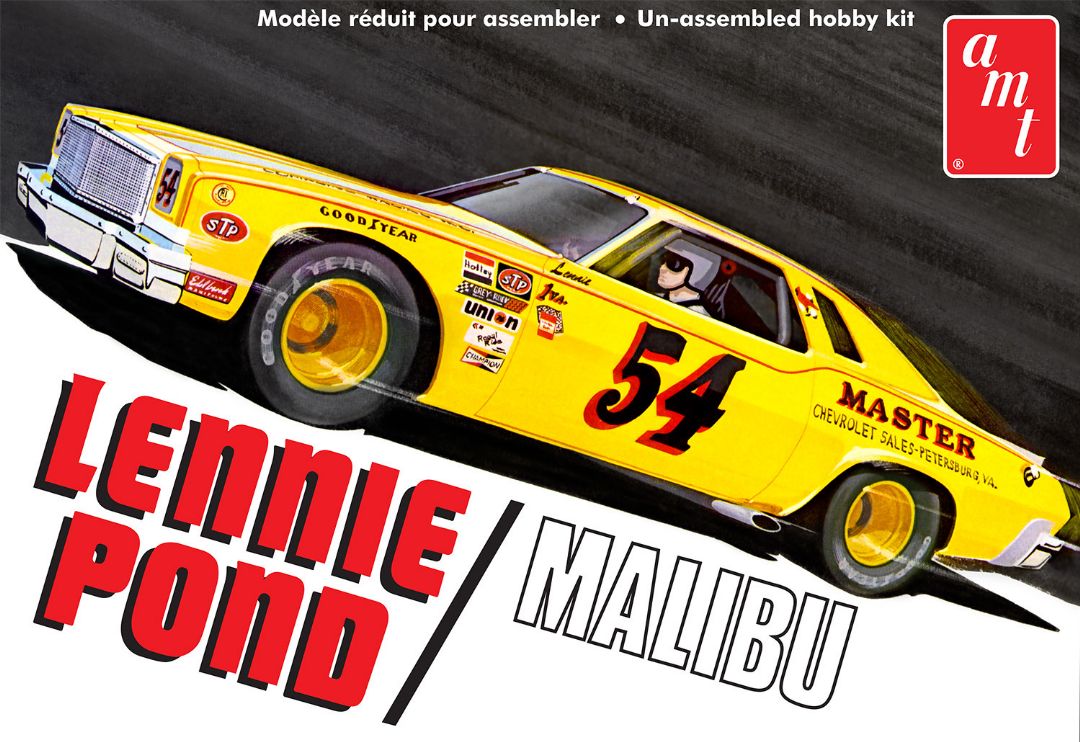 AMT 1/25 Lennie Pond 1974 Malibu Stock Car Model Kit (Level 2)