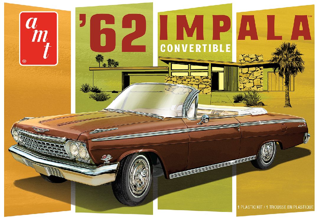 AMT 1/25 1962 Chevy Impala Convertible Model Kit (Level 2)